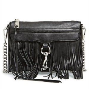 Rebecca Minkoff Crossbody black fringe bag